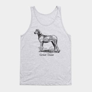 Great Dane Vintage Sketch Tank Top